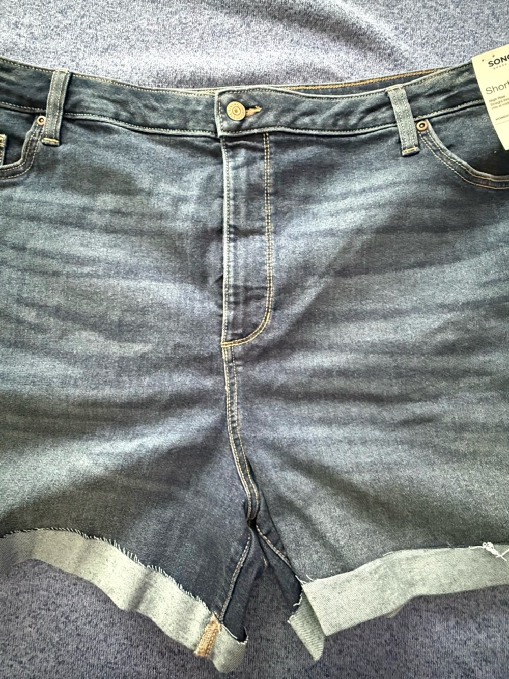 Sonoma Women’s Washed Blue Denim Cutoff Shorts